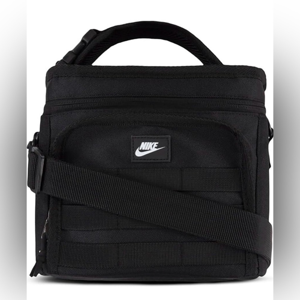 Nike Insulated Lunch Bag, Black, with Adjustable Shoulder Strap